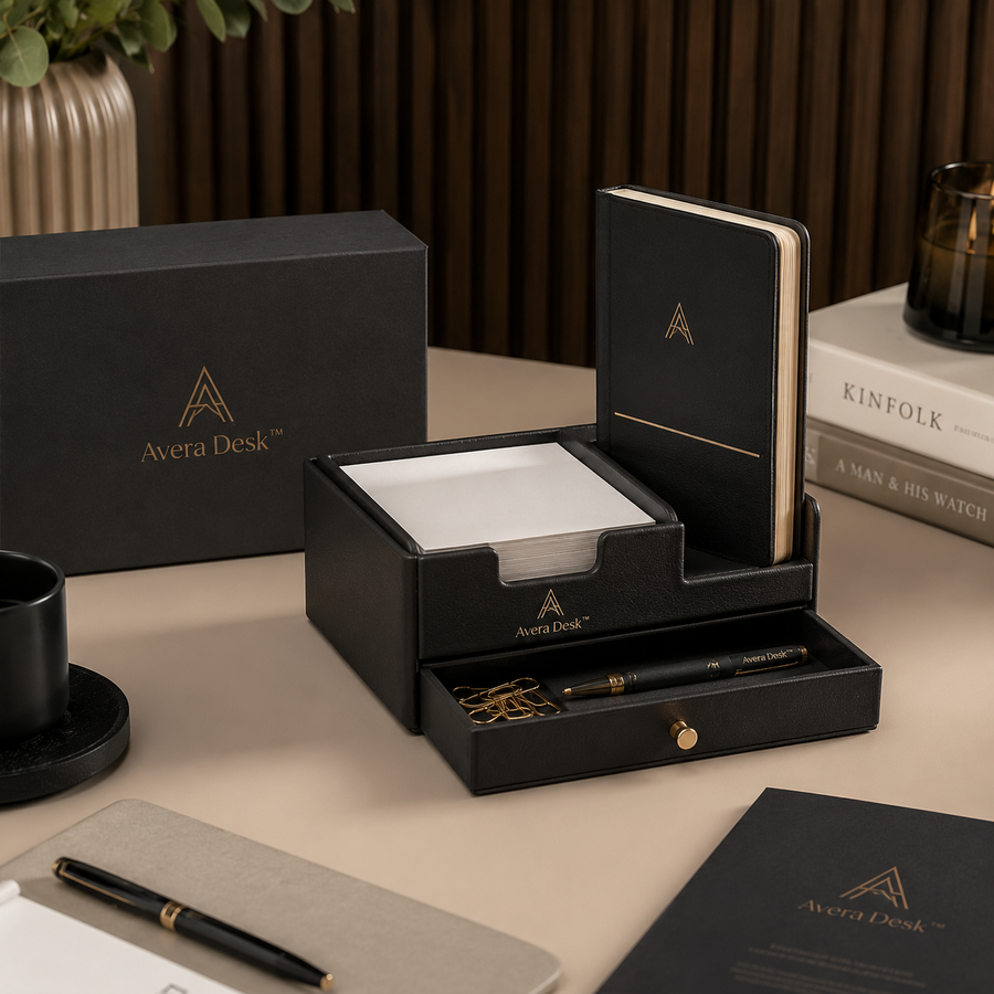 Avera Desk™ Memo & Notebook Organizer with Drawer