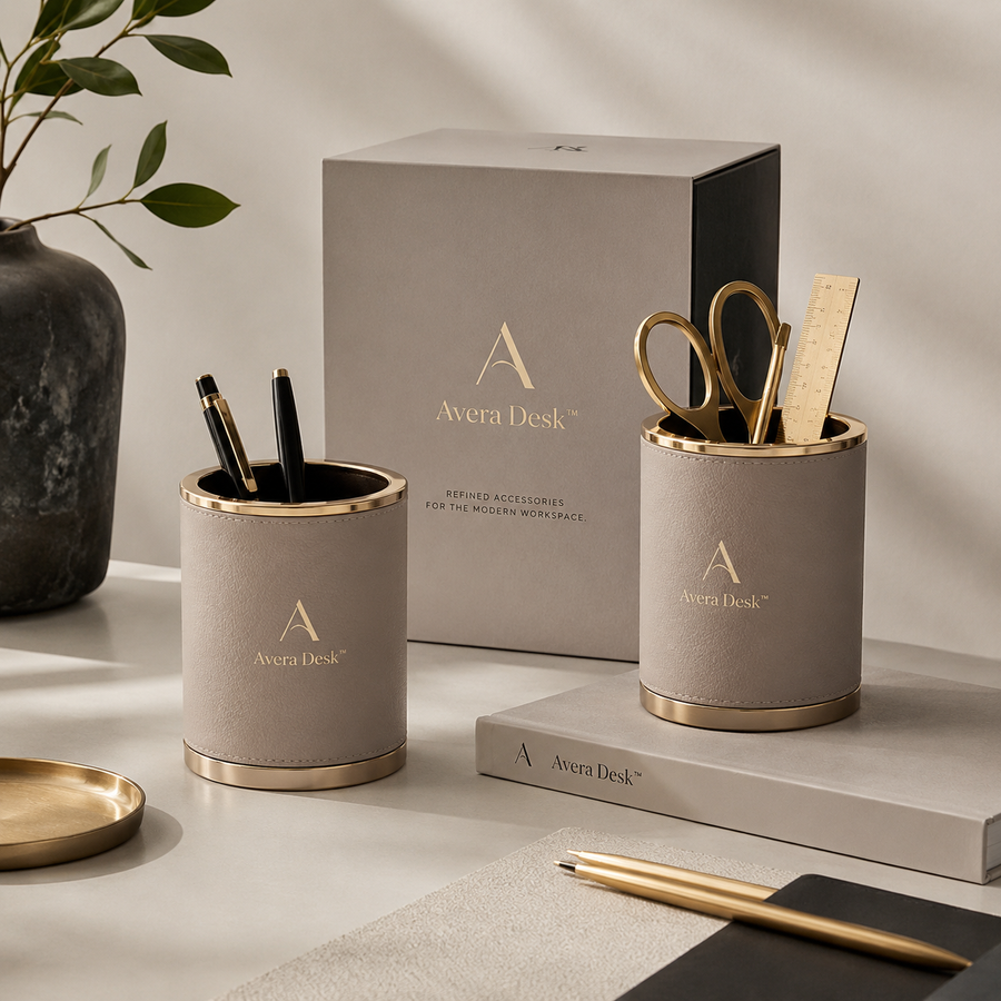 Avera Desk™ Premium Pen Holder Set