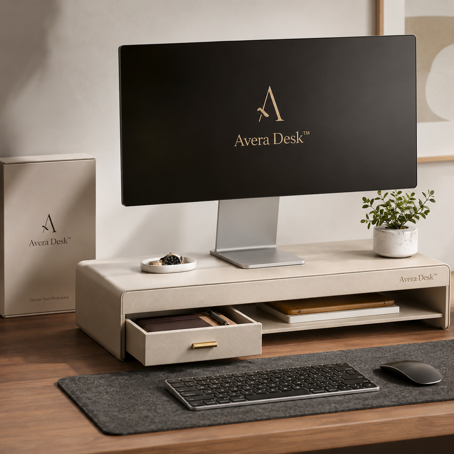 Avera Desk™ Monitor Stand with Drawer